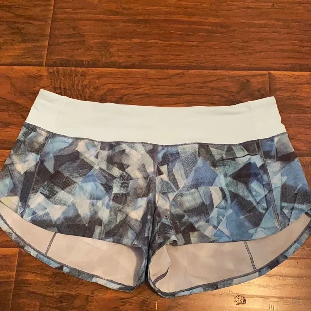 Lululemon Blue Print Athletic Shorts